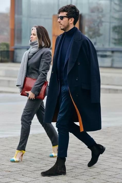 深蓝色大衣怎么搭配男配什么内搭好看 冬季必备深蓝色大衣