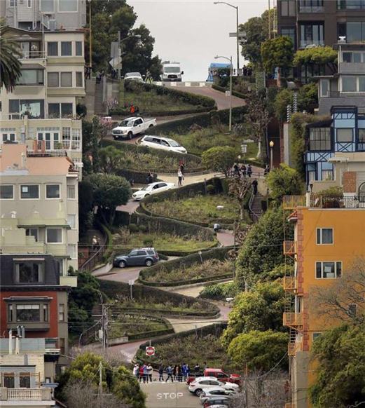 全球最弯曲的街道--伦巴第街形似大肠 是时候展现一波漂移特级了